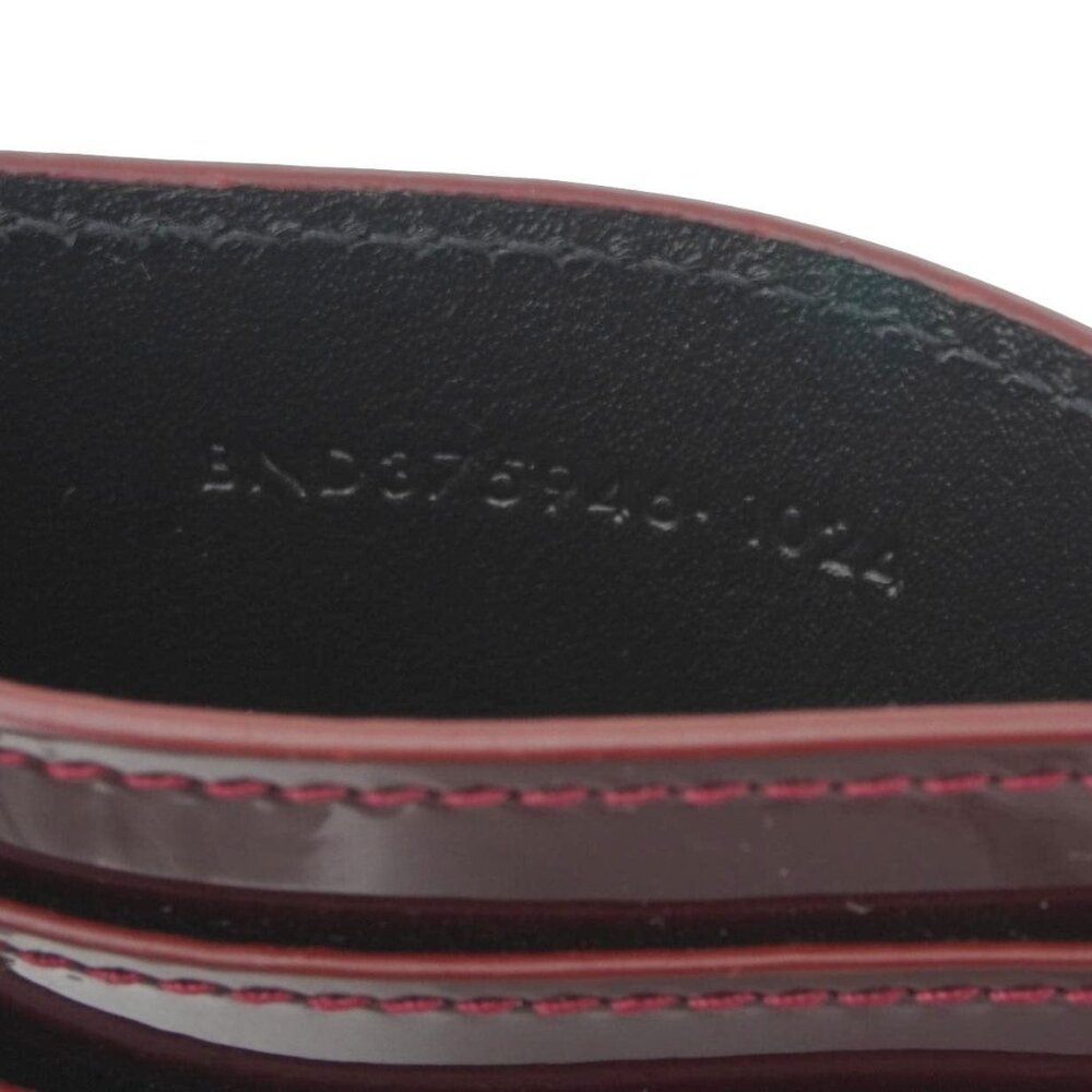 Yves Saint Laurent  Cassandra Leather Card Holder Burgundy - Picture 12 of 12